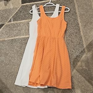 White and pink sundresses